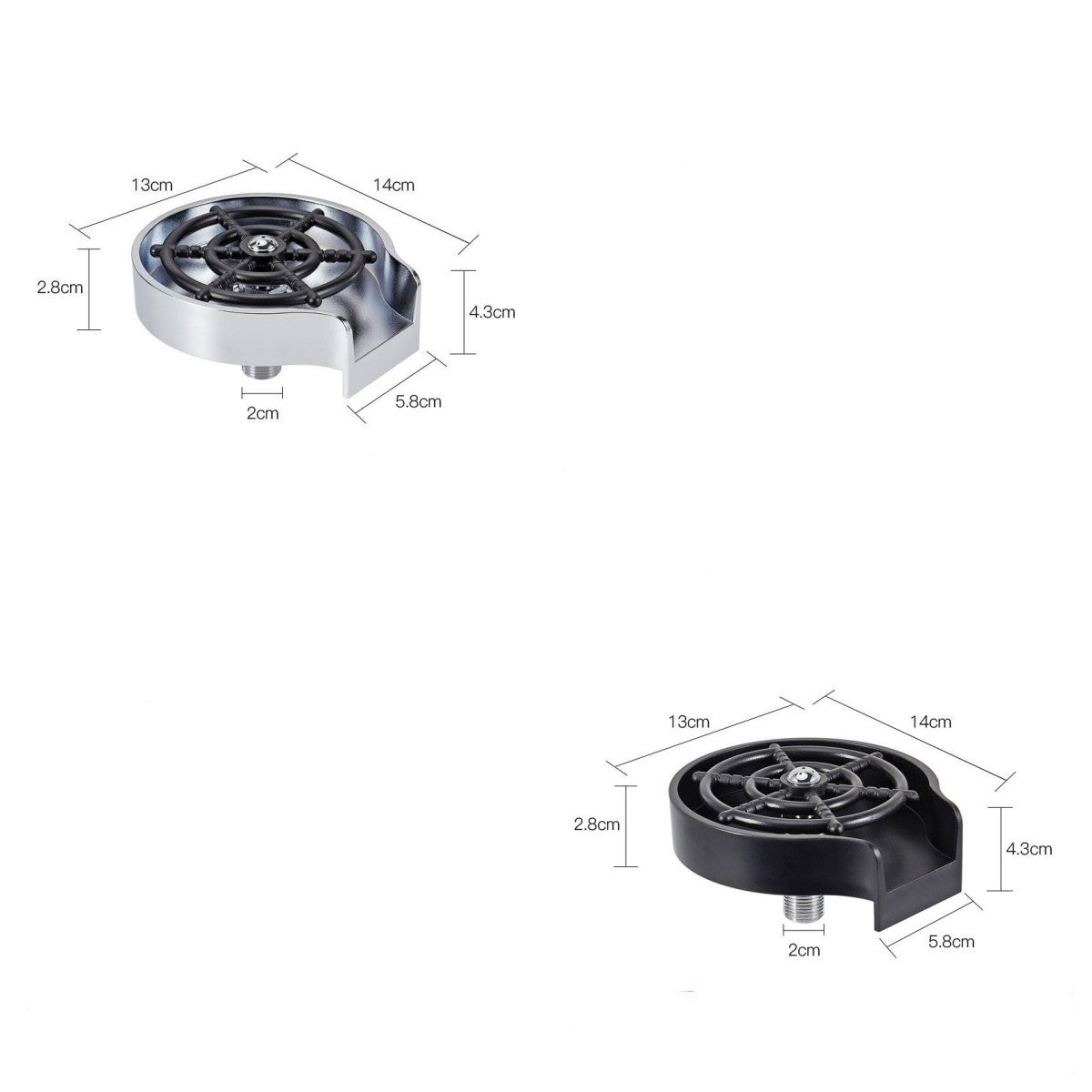 High-Pressure Sink Cup Washer for Bar & Kitchen Use