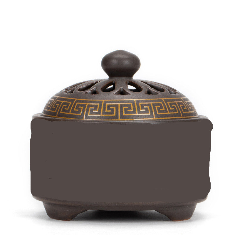 Ceramic Cloisonné Backflow Incense Burner – Enamel Design
