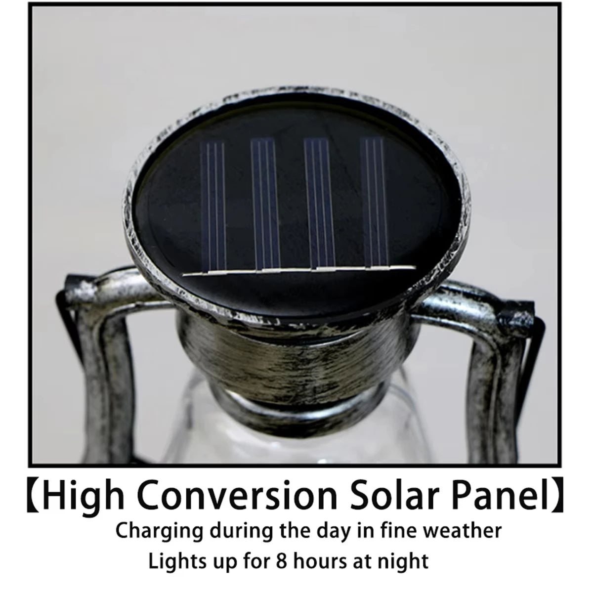 Kerosene Lamp Solar Power LED Light Flameless Lantern