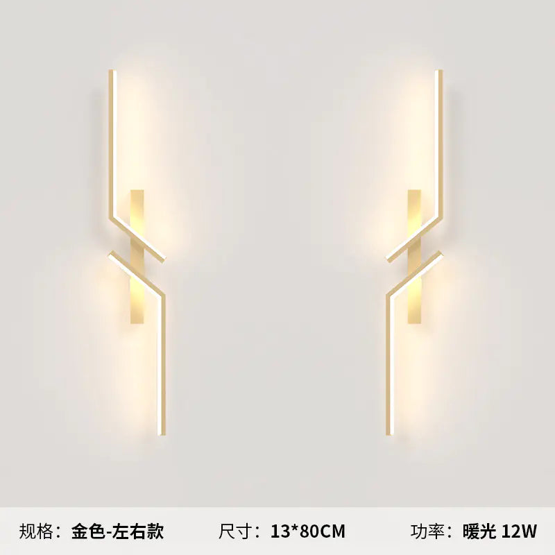 Modern Minimalist Long Strip Wall Lamp for Bedroom & Living Room