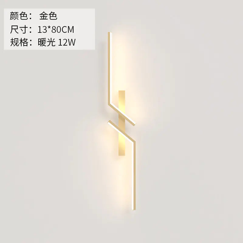 Modern Minimalist Long Strip Wall Lamp for Bedroom & Living Room