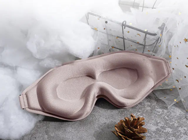 3D Memory Foam Sleep Mask – Light Blocking Eyepatch for Deeper Sleep