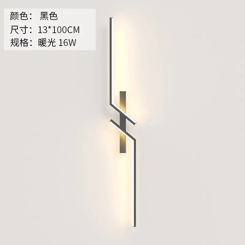 Modern Minimalist Long Strip Wall Lamp for Bedroom & Living Room