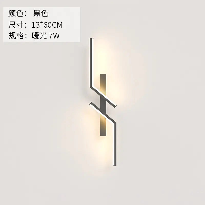 Modern Minimalist Long Strip Wall Lamp for Bedroom & Living Room