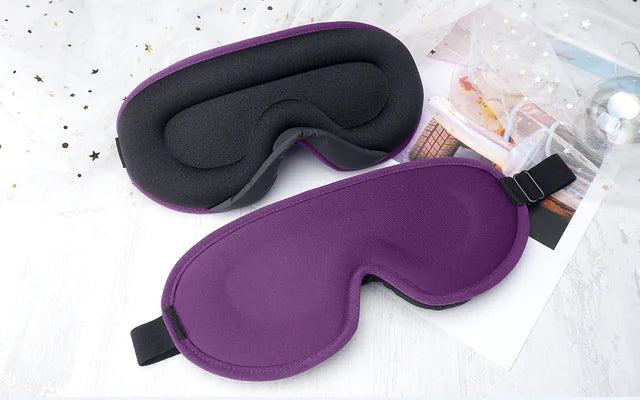 3D Memory Foam Sleep Mask – Light Blocking Eyepatch for Deeper Sleep