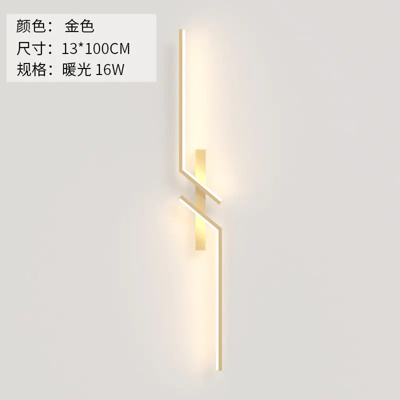 Modern Minimalist Long Strip Wall Lamp for Bedroom & Living Room