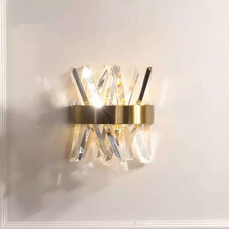 Modern Crystal Wall Lamp for Bedroom and Living Room