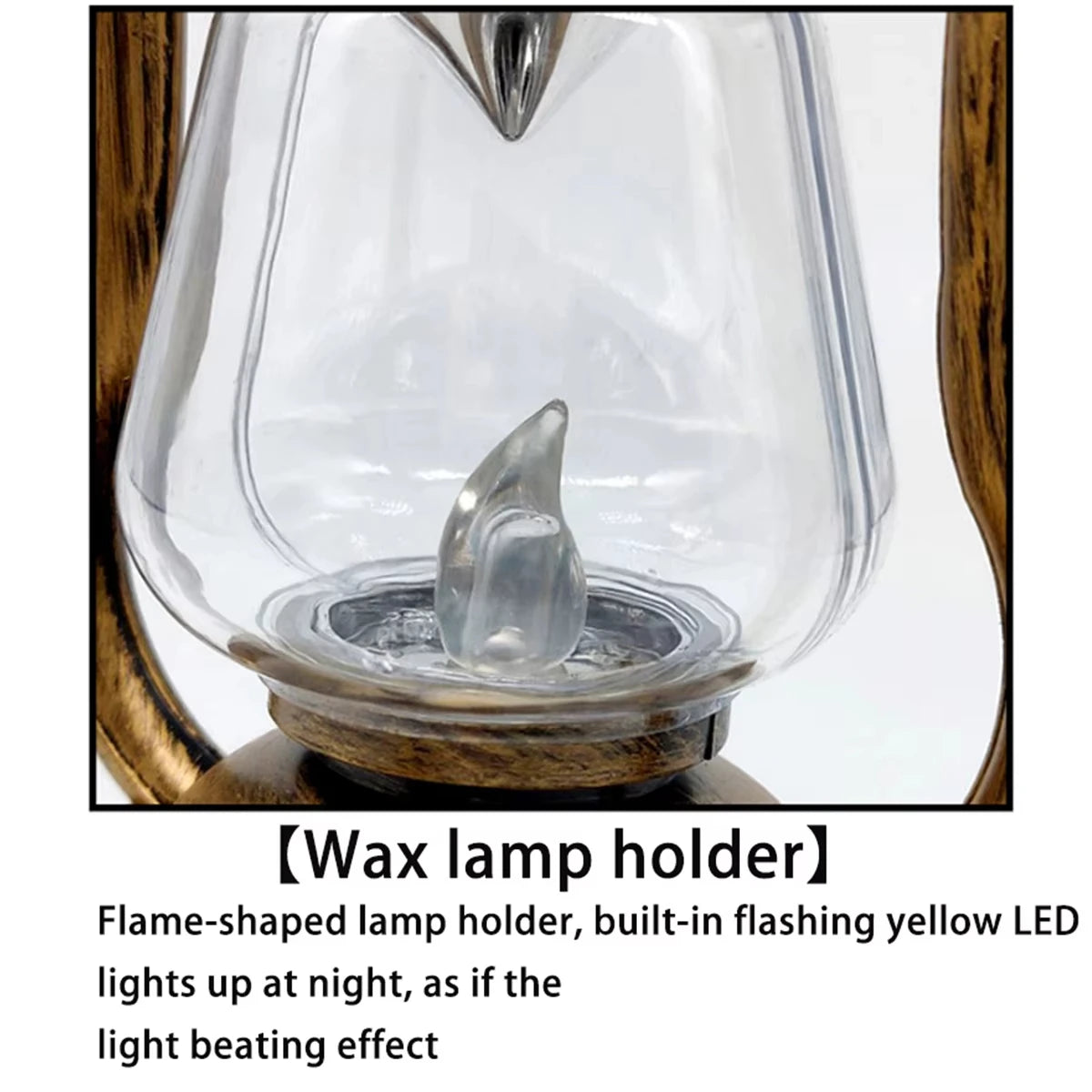 Kerosene Lamp Solar Power LED Light Flameless Lantern