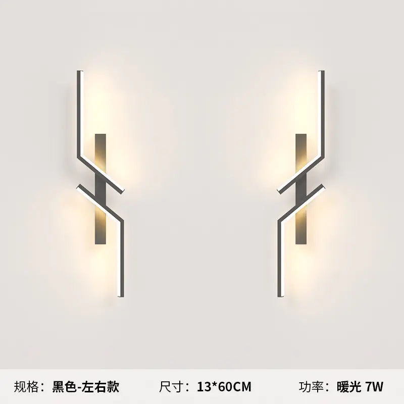 Modern Minimalist Long Strip Wall Lamp for Bedroom & Living Room