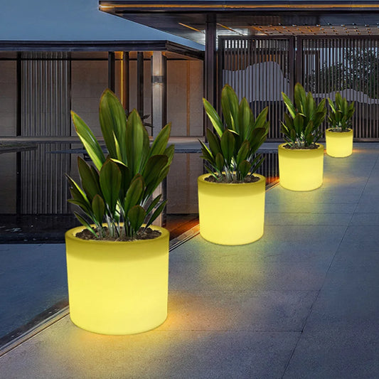 LED Flower Planter – Illuminated Outdoor Garden Pot