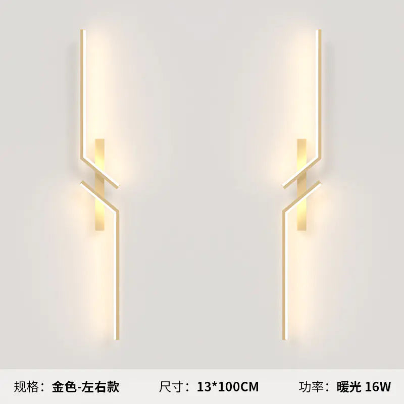 Modern Minimalist Long Strip Wall Lamp for Bedroom & Living Room