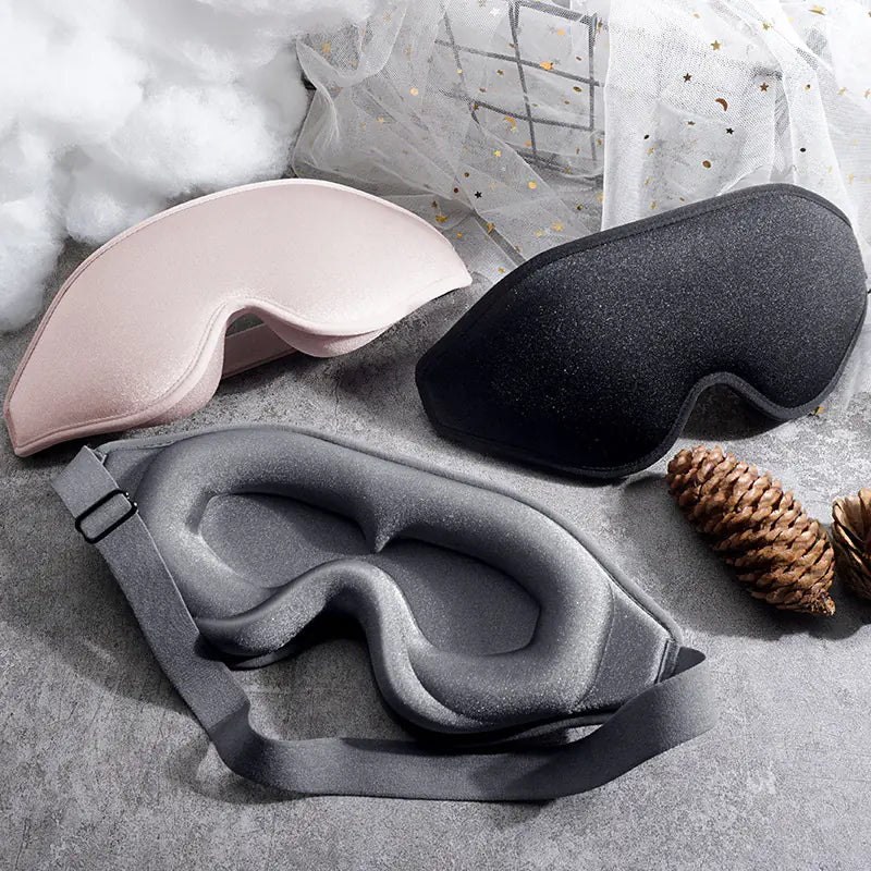 3D Memory Foam Sleep Mask – Light Blocking Eyepatch for Deeper Sleep