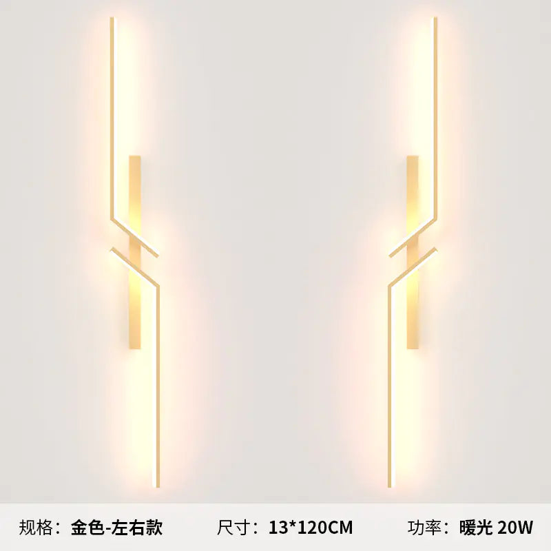 Modern Minimalist Long Strip Wall Lamp for Bedroom & Living Room
