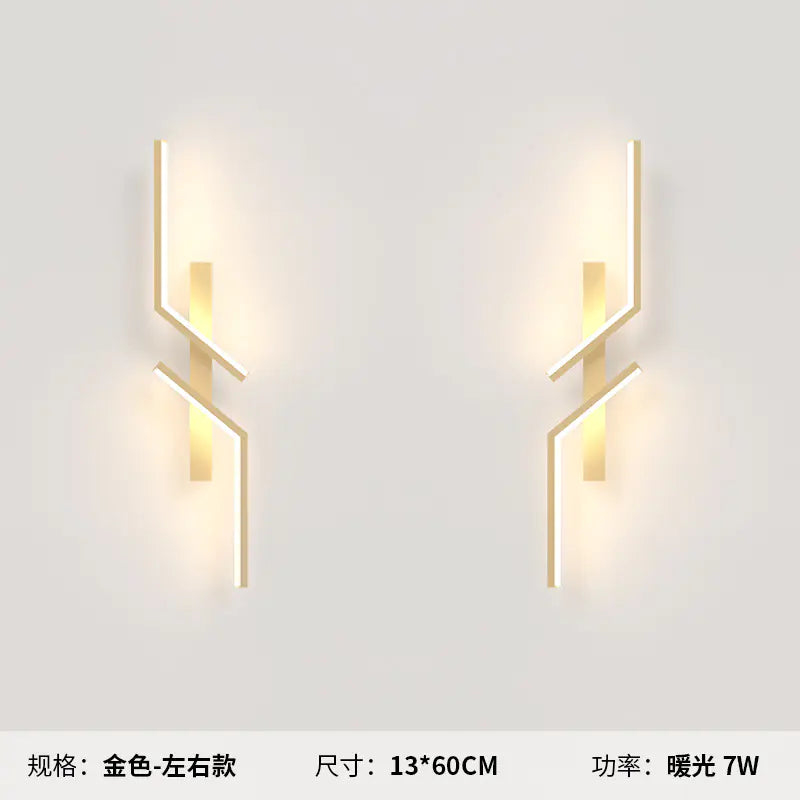 Modern Minimalist Long Strip Wall Lamp for Bedroom & Living Room